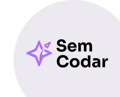 Círculo rosa com estrela roxa dentro