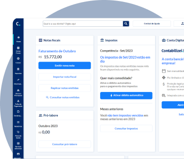 Tela do Dashboard da Plataforma