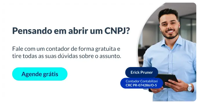 Banner oferecendo uma consultoria gratuita para tirar as principais dúvidas na hora de abrir um CNPJ